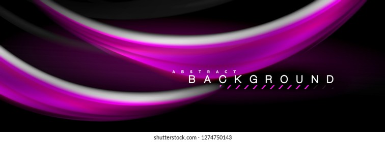 Fondo de color de fluido borroso, líneas de ondas abstractas, mezcla de colores con efectos de luz sobre el fondo de la luz. Ilustración artística para presentación, fondo de pantalla de aplicación, pancarta o carteles