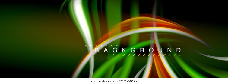 Fondo de color de fluido borroso, líneas de ondas abstractas, mezcla de colores con efectos de luz sobre el fondo de la luz. Ilustración artística para presentación, fondo de pantalla de aplicación, pancarta o carteles