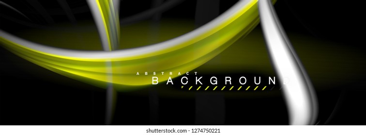 Fondo de color de fluido borroso, líneas de ondas abstractas, mezcla de colores con efectos de luz sobre el fondo de la luz. Ilustración artística para presentación, fondo de pantalla de aplicación, pancarta o carteles