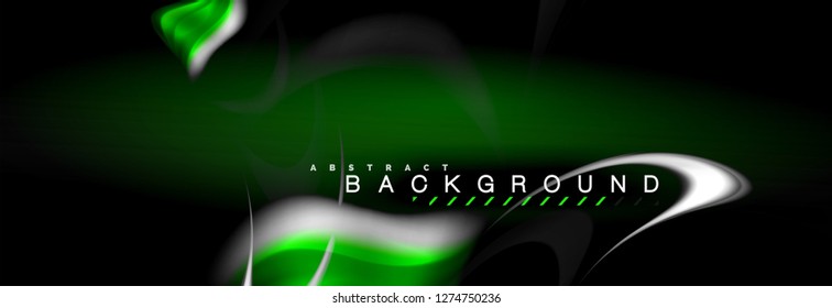 Fondo de color de fluido borroso, líneas de ondas abstractas, mezcla de colores con efectos de luz sobre el fondo de la luz. Ilustración artística para presentación, fondo de pantalla de aplicación, pancarta o carteles