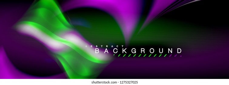 Blurred fluid colors background, abstract waves lines, mixing colours with light effects on light backdrop. Artistic illustration for presentation, app wallpaper, banner or posters