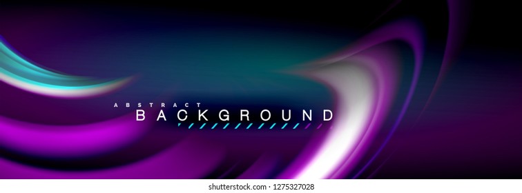 Fondo de color de fluido borroso, líneas de ondas abstractas, mezcla de colores con efectos de luz sobre el fondo de la luz. Ilustración artística para presentación, fondo de pantalla de aplicación, pancarta o carteles