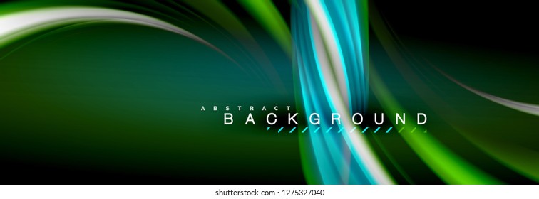Blurred fluid colors background, abstract waves lines, mixing colours with light effects on light backdrop. Artistic illustration for presentation, app wallpaper, banner or posters