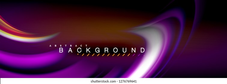 Blurred fluid colors background, abstract waves lines, mixing colours with light effects on light backdrop. Artistic illustration for presentation, app wallpaper, banner or posters