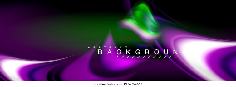 Blurred fluid colors background, abstract waves lines, mixing colours with light effects on light backdrop. Artistic illustration for presentation, app wallpaper, banner or posters