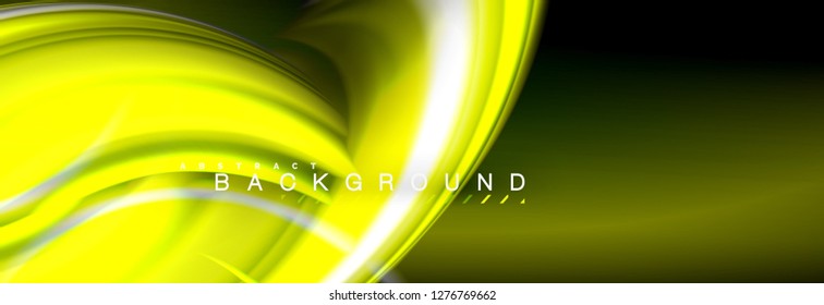 Blurred fluid colors background, abstract waves lines, mixing colours with light effects on light backdrop. Artistic illustration for presentation, app wallpaper, banner or posters