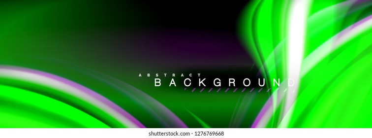 Blurred fluid colors background, abstract waves lines, mixing colours with light effects on light backdrop. Artistic illustration for presentation, app wallpaper, banner or posters
