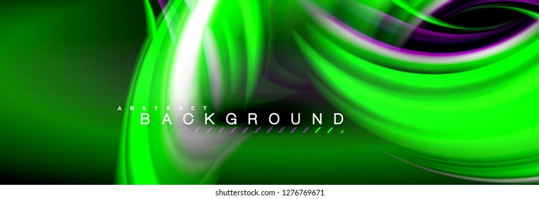 Blurred fluid colors background, abstract waves lines, mixing colours with light effects on light backdrop. Artistic illustration for presentation, app wallpaper, banner or posters
