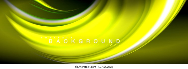 Fondo de color de fluido borroso, líneas de ondas abstractas, mezcla de colores con efectos de luz sobre el fondo de la luz. Ilustración artística para presentación, fondo de pantalla de aplicación, pancarta o carteles