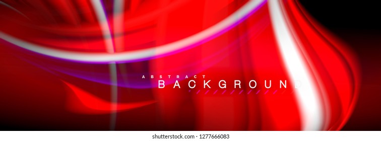 Blurred fluid colors background, abstract waves lines, mixing colours with light effects on light backdrop. Artistic illustration for presentation, app wallpaper, banner or posters
