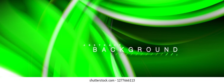 Fondo de color de fluido borroso, líneas de ondas abstractas, mezcla de colores con efectos de luz sobre el fondo de la luz. Ilustración artística para presentación, fondo de pantalla de aplicación, pancarta o carteles