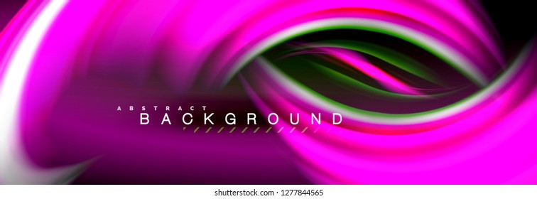 Fondo de color de fluido borroso, líneas de ondas abstractas, mezcla de colores con efectos de luz sobre el fondo de la luz. Ilustración artística para presentación, fondo de pantalla de aplicación, pancarta o carteles