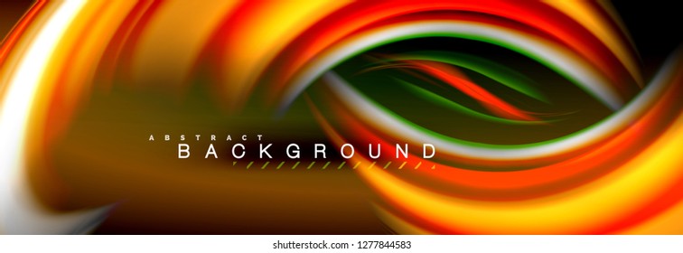 Fondo de color de fluido borroso, líneas de ondas abstractas, mezcla de colores con efectos de luz sobre el fondo de la luz. Ilustración artística para presentación, fondo de pantalla de aplicación, pancarta o carteles
