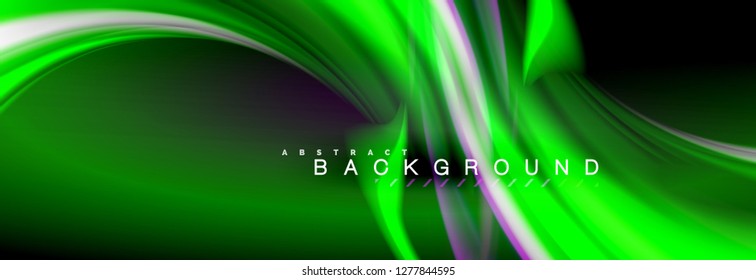 Blurred fluid colors background, abstract waves lines, mixing colours with light effects on light backdrop. Artistic illustration for presentation, app wallpaper, banner or posters