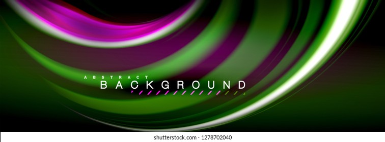 Fondo de color de fluido borroso, líneas de ondas abstractas, mezcla de colores con efectos de luz sobre el fondo de la luz. Ilustración artística para presentación, fondo de pantalla de aplicación, pancarta o carteles