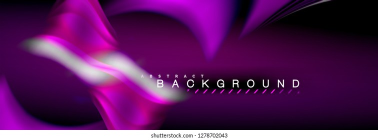 Fondo de color de fluido borroso, líneas de ondas abstractas, mezcla de colores con efectos de luz sobre el fondo de la luz. Ilustración artística para presentación, fondo de pantalla de aplicación, pancarta o carteles