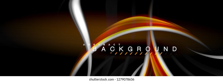 Fondo de color de fluido borroso, líneas de ondas abstractas, mezcla de colores con efectos de luz sobre el fondo de la luz. Ilustración artística para presentación, fondo de pantalla de aplicación, pancarta o carteles