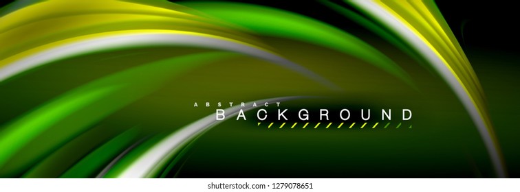 Fondo de color de fluido borroso, líneas de ondas abstractas, mezcla de colores con efectos de luz sobre el fondo de la luz. Ilustración artística para presentación, fondo de pantalla de aplicación, pancarta o carteles
