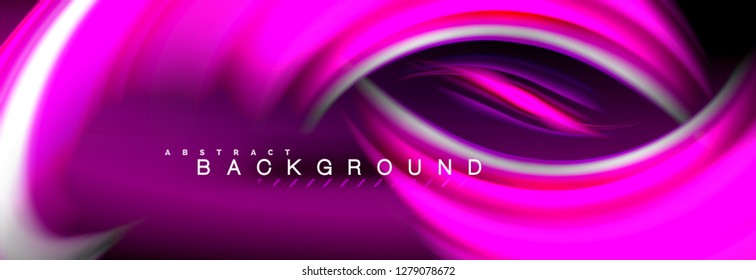 Fondo de color de fluido borroso, líneas de ondas abstractas, mezcla de colores con efectos de luz sobre el fondo de la luz. Ilustración artística para presentación, fondo de pantalla de aplicación, pancarta o carteles