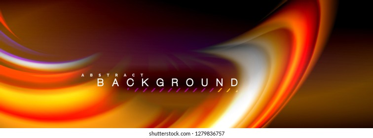 Blurred fluid colors background, abstract waves lines, mixing colours with light effects on light backdrop. Artistic illustration for presentation, app wallpaper, banner or posters