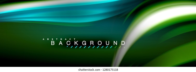 Fondo de color de fluido borroso, líneas de ondas abstractas, mezcla de colores con efectos de luz sobre el fondo de la luz. Ilustración artística para presentación, fondo de pantalla de aplicación, pancarta o carteles
