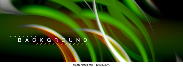Blurred fluid colors background, abstract waves lines, mixing colours with light effects on light backdrop. Artistic illustration for presentation, app wallpaper, banner or posters