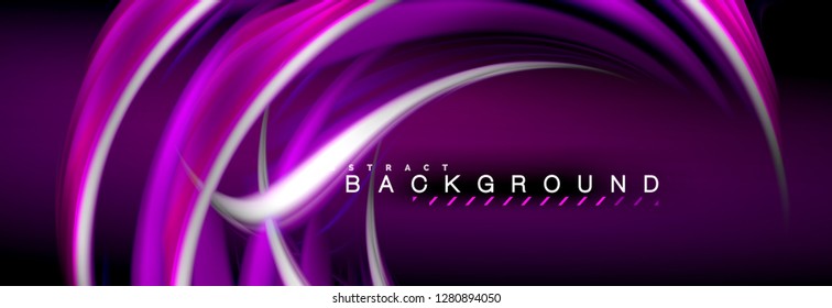 Blurred fluid colors background, abstract waves lines, mixing colours with light effects on light backdrop. Artistic illustration for presentation, app wallpaper, banner or posters