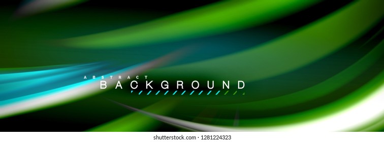 Blurred fluid colors background, abstract waves lines, mixing colours with light effects on light backdrop. Artistic illustration for presentation, app wallpaper, banner or posters