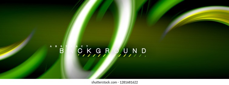 Fondo de color de fluido borroso, líneas de ondas abstractas, mezcla de colores con efectos de luz sobre el fondo de la luz. Ilustración artística para presentación, fondo de pantalla de aplicación, pancarta o carteles