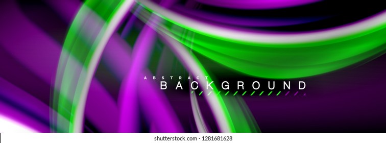 Blurred fluid colors background, abstract waves lines, mixing colours with light effects on light backdrop. Artistic illustration for presentation, app wallpaper, banner or posters