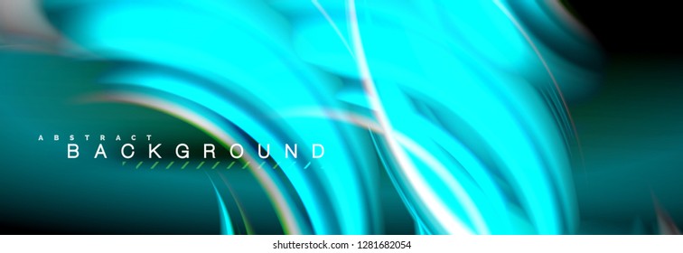 Blurred fluid colors background, abstract waves lines, mixing colours with light effects on light backdrop. Artistic illustration for presentation, app wallpaper, banner or posters