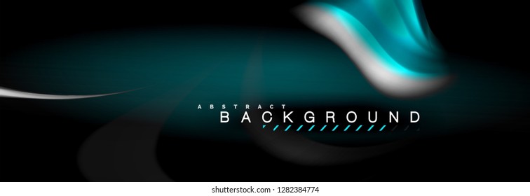 Blurred fluid colors background, abstract waves lines, mixing colours with light effects on light backdrop. Artistic illustration for presentation, app wallpaper, banner or posters