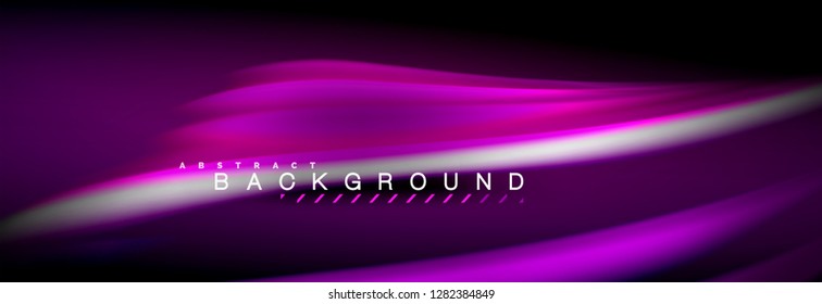 Blurred fluid colors background, abstract waves lines, mixing colours with light effects on light backdrop. Artistic illustration for presentation, app wallpaper, banner or posters