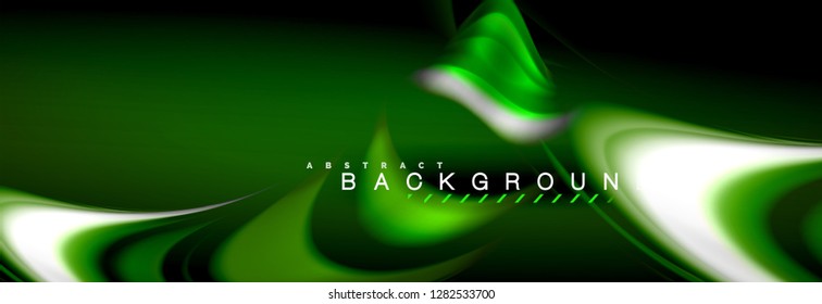 Fondo de color de fluido borroso, líneas de ondas abstractas, mezcla de colores con efectos de luz sobre el fondo de la luz. Ilustración artística para presentación, fondo de pantalla de aplicación, pancarta o carteles