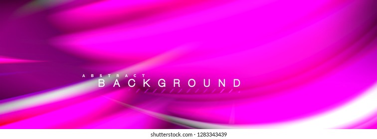 Blurred fluid colors background, abstract waves lines, mixing colours with light effects on light backdrop. Artistic illustration for presentation, app wallpaper, banner or posters