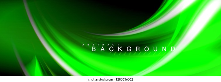 Blurred fluid colors background, abstract waves lines, mixing colours with light effects on light backdrop. Artistic illustration for presentation, app wallpaper, banner or posters