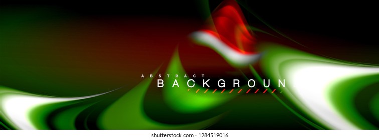 Blurred fluid colors background, abstract waves lines, mixing colours with light effects on light backdrop. Artistic illustration for presentation, app wallpaper, banner or posters