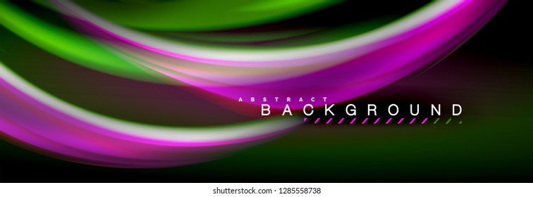 Blurred fluid colors background, abstract waves lines, mixing colours with light effects on light backdrop. Artistic illustration for presentation, app wallpaper, banner or posters