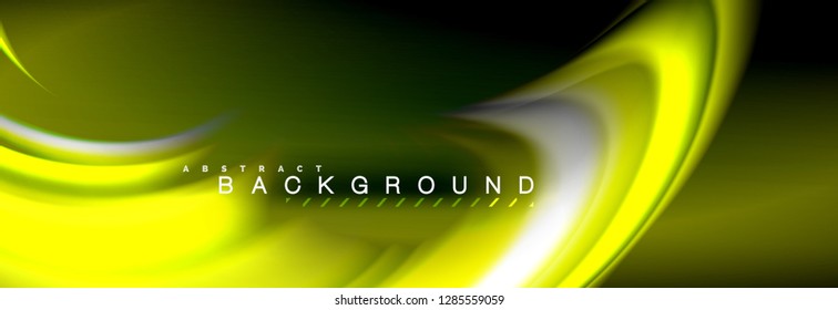 Fondo de color de fluido borroso, líneas de ondas abstractas, mezcla de colores con efectos de luz sobre el fondo de la luz. Ilustración artística para presentación, fondo de pantalla de aplicación, pancarta o carteles