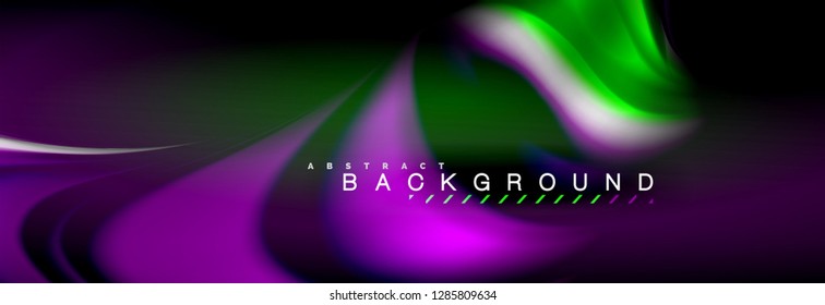 Unscharfer Hintergrund, abstrakte Wellen Linien, Vermischen von Farben mit Lichteffekten auf hellem Hintergrund. Künstliche Illustration für Präsentationen, App-Bildschirmhintergründe, Banner oder Poster