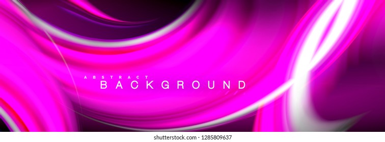 Fondo de color de fluido borroso, líneas de ondas abstractas, mezcla de colores con efectos de luz sobre el fondo de la luz. Ilustración artística para presentación, fondo de pantalla de aplicación, pancarta o carteles