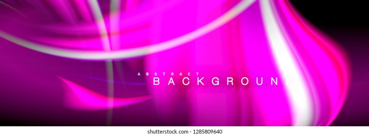 Blurred fluid colors background, abstract waves lines, mixing colours with light effects on light backdrop. Artistic illustration for presentation, app wallpaper, banner or posters