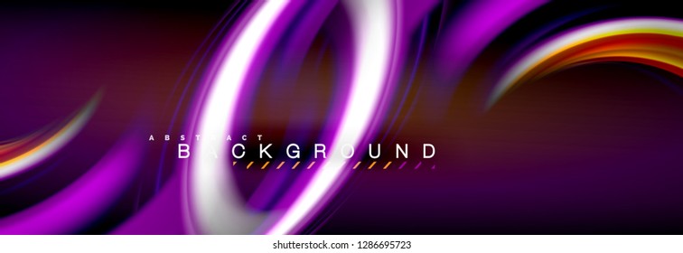 Fondo de color de fluido borroso, líneas de ondas abstractas, mezcla de colores con efectos de luz sobre el fondo de la luz. Ilustración artística para presentación, fondo de pantalla de aplicación, pancarta o carteles