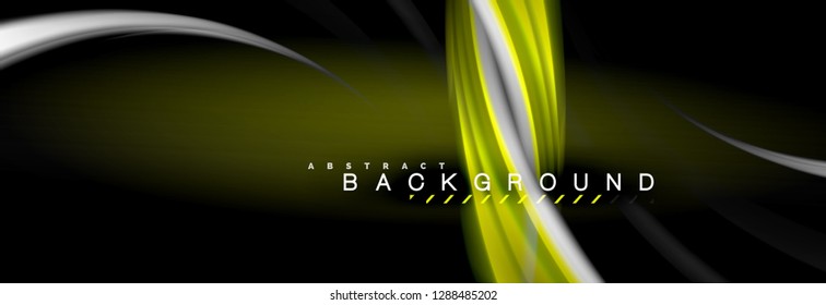 Fondo de color de fluido borroso, líneas de ondas abstractas, mezcla de colores con efectos de luz sobre el fondo de la luz. Ilustración artística para presentación, fondo de pantalla de aplicación, pancarta o carteles