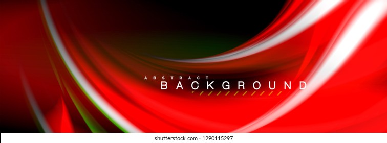 Blurred fluid colors background, abstract waves lines, mixing colours with light effects on light backdrop. Artistic illustration for presentation, app wallpaper, banner or posters