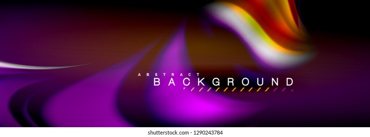 Blurred fluid colors background, abstract waves lines, mixing colours with light effects on light backdrop. Artistic illustration for presentation, app wallpaper, banner or posters