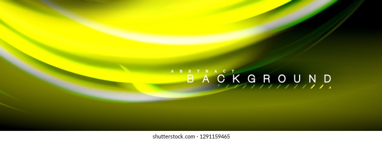 Blurred fluid colors background, abstract waves lines, mixing colours with light effects on light backdrop. Artistic illustration for presentation, app wallpaper, banner or posters