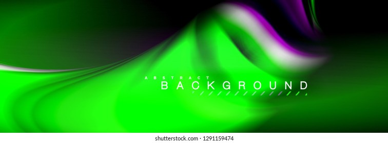Blurred fluid colors background, abstract waves lines, mixing colours with light effects on light backdrop. Artistic illustration for presentation, app wallpaper, banner or posters