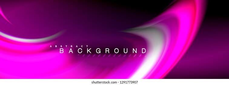 Fondo de color de fluido borroso, líneas de ondas abstractas, mezcla de colores con efectos de luz sobre el fondo de la luz. Ilustración artística para presentación, fondo de pantalla de aplicación, pancarta o carteles