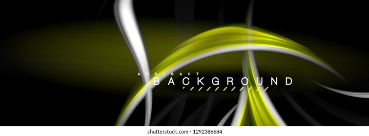 Blurred fluid colors background, abstract waves lines, mixing colours with light effects on light backdrop. Artistic illustration for presentation, app wallpaper, banner or posters